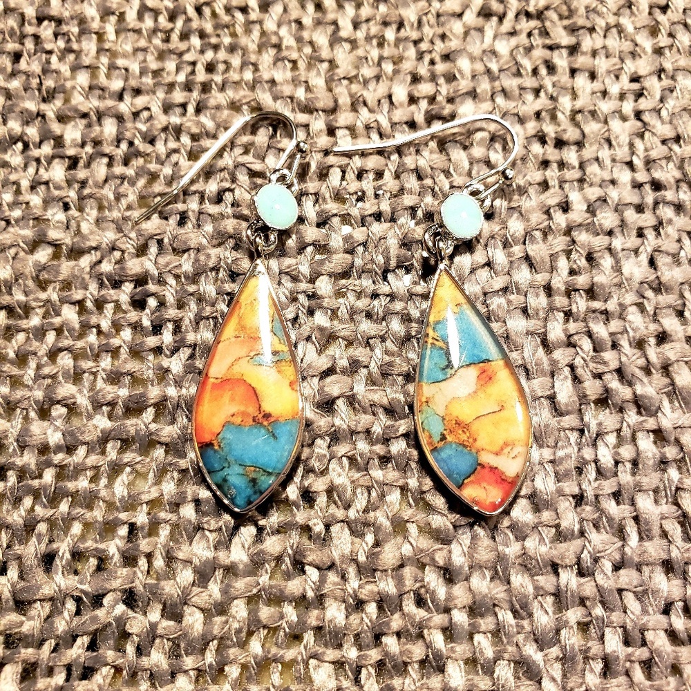 Turquoise Fashion Silver Earrings